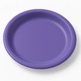 Vibrant Purple 6.75" Round Paper Plates